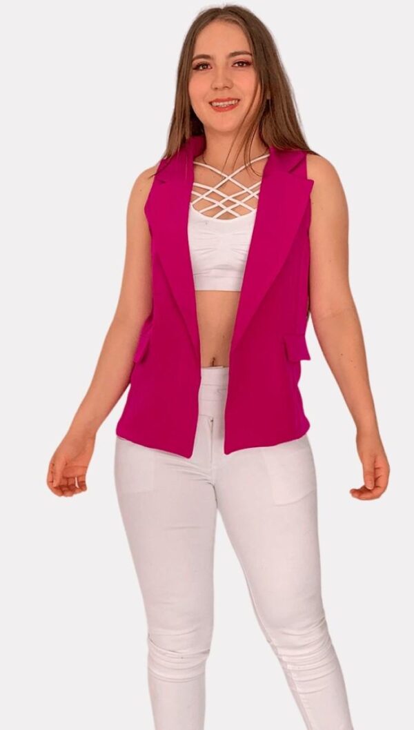 Chaleco magenta m6087 talla M
