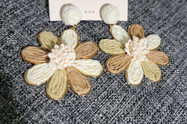 Aretes flor bohemios